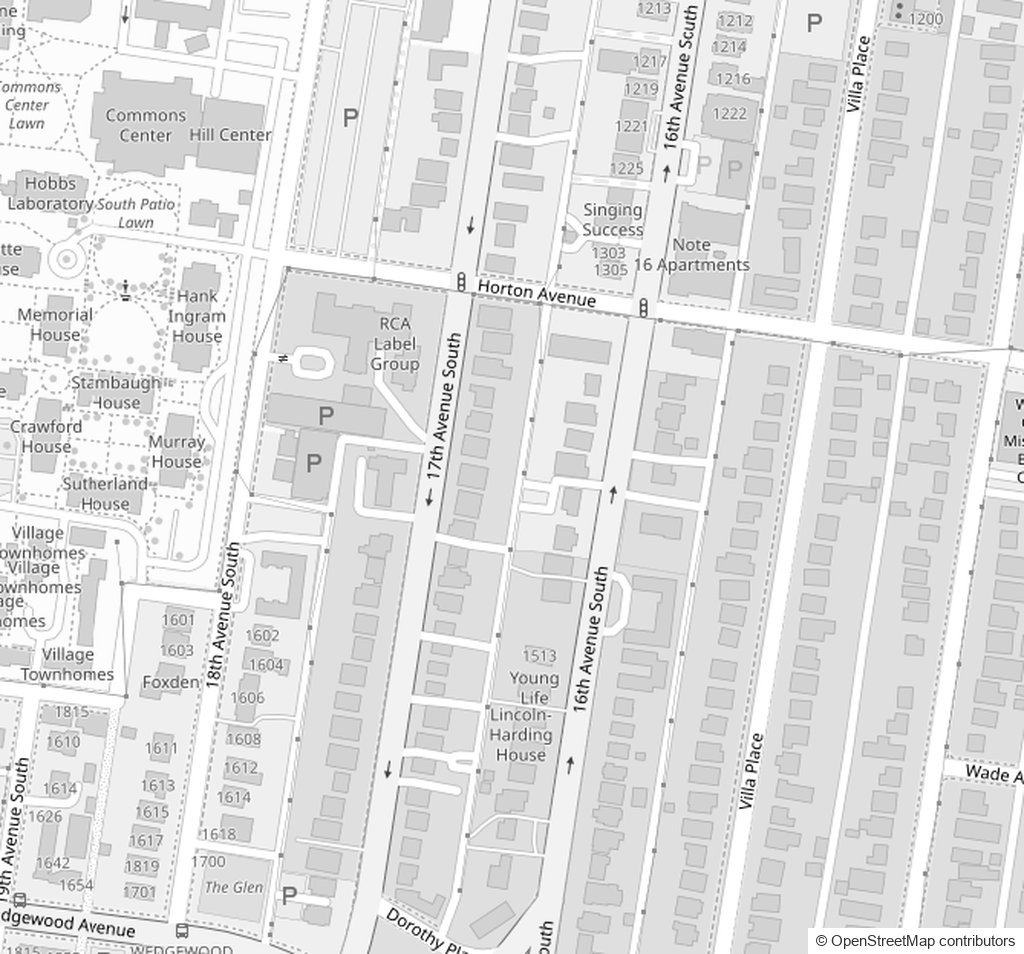 Map of the Crow Estate Planning & Probate office in Nashville
